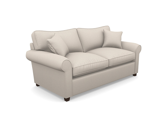 Waverley 3 Seater Sofa Bed in Two Tone Plain Biscuit